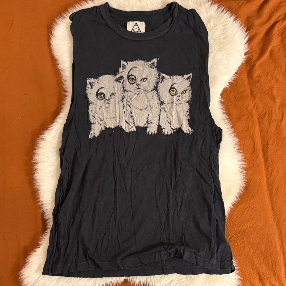 UNIF Black Cat Trio Sleeveless Top